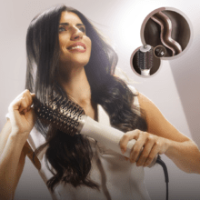Air DryBold Elite Black Brosse soufflante, 1200 W, 3 modes: séchage, coiffage et lissage, Technologie ionique
