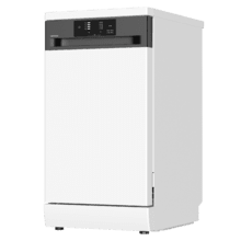 Bolero Aguazero 4350 Lavavajillas blanco de 45cm, 9 cubiertos, motor Inverter Plus Duo, clase D, Panel Touch, 4 programas, Autoclean, Delay Start, filtro antibacteriano y cesta para cubiertos