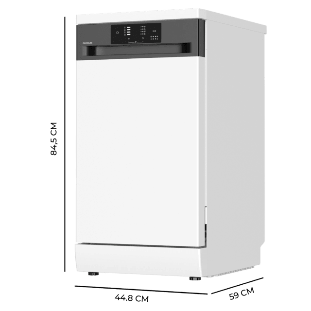 Bolero Aguazero 4350 Lava-lou�as branco de 45 cm, 9 servi�os, motor Inverter Plus Duo, classe D, Painel Touch, 4 programas, Autoclean, In�cio Diferido, filtro antibacteriano e cesto para talheres