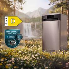 Bolero Aguazero 4350 Inox Lavavajillas inox de 45cm, 9 cubiertos, motor Inverter Plus Duo, Panel Touch, 4 programas, Autoclean, Delay Start, filtro antibacteriano y cesta para cubiertos