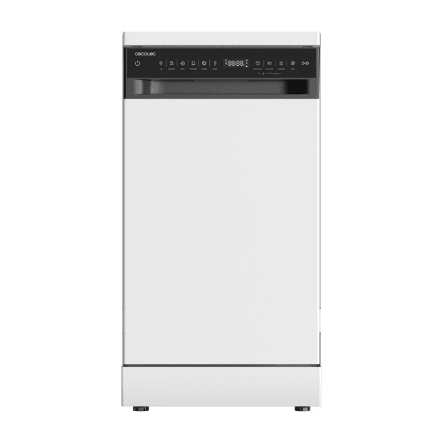 Lava-louças Bolero Aguazero 4360 branca, 45 cm, 11 serviços, motor Inverter Plus Duo, classe D, painel sensível ao toque, 6 programas, Super Secagem, Economia+, Autolimpeza, início programado, com bandeja para talheres, filtro ABT e trava de segurança para crianças.