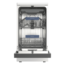 Bolero Aguazero 4360 Lavavajillas blanco de 45cm, 11 cubiertos, motor Inverter Plus Duo, clase D, Panel Touch, 6 programas, funciones Super Dry, Save+, AutoClean, Delay Star, con bandeja para cubiertos, filtro ABT y ChildLock