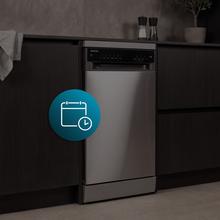 Bolero Aguazero 4360 Inox Lavavajillas inox de 45cm, 11 cubiertos, motor Inverter Plus Duo, clase D, Panel Touch, 6 programas, funciones Super Dry, Save+, AutoClean, Delay Star, con bandeja para cubiertos, filtro ABT y ChildLock