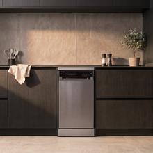 Bolero Aguazero 4360 Inox Lava-louças inox de 45 cm, 11 serviços, motor Inverter Plus Duo, classe D, Painel Tátil, 6 programas, funções Super Dry, Save+, AutoClean, Delay Start, com cesto para talheres, filtro ABT e ChildLock