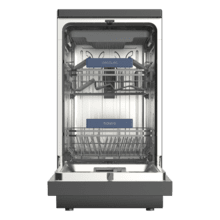 Bolero Aguazero 4360 Dark Lavavajillas dark inox de 45cm, 11 cubiertos, motor Inverter Plus Duo, clase D, Panel Touch, 6 programas, funciones Super Dry, Save+, AutoClean, Delay Star, con bandeja para cubiertos, filtro ABT y ChildLock