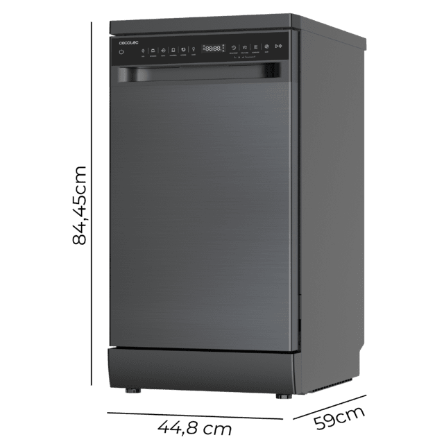 Bolero Aguazero 4360 Dark Lava-lou�as inox escuro de 45 cm, 11 talheres, motor Inverter Plus Duo, classe D, Painel Touch, 6 programas, fun��es Super Dry, Save+, AutoClean, Delay Star, com bandeja para talheres, filtro ABT e ChildLock