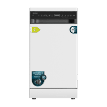 Bolero Aguazero 4560 Connected Lavavajillas blanco de 45cm, 11 cubiertos, clase C, motor Inverter Plus Duo, Panel Touch, 6 programas, WIFI, O2Dry, Dual Zone Wash, Super Dry, Save+, AutoClean, Delay Start, con bandeja para cubiertos, filtro ABT y ChildLock