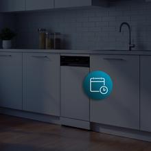 Bolero Aguazero 4560 Connected Lave-vaisselle blanc de 45 cm avec capacité pour 11 couverts, classe C, moteur Inverter Plus Duo, écran tactile, 6 programmes, Wi-Fi, O2Dry, Dual Zone Wash, Super Dry, Save+, AutoClean, Delay Start, tiroir à couverts, filtre ABT et ChildLock