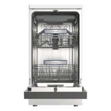 Bolero Aguazero 4560 Connected Lavavajillas blanco de 45cm, 11 cubiertos, clase C, motor Inverter Plus Duo, Panel Touch, 6 programas, WIFI, O2Dry, Dual Zone Wash, Super Dry, Save+, AutoClean, Delay Start, con bandeja para cubiertos, filtro ABT y ChildLock