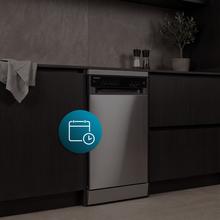 Bolero Aguazero 4560 Inox Connected Lave-vaisselle inox de 45 cm avec capacité pour 11 couverts, classe C, moteur Inverter Plus Duo, écran tactile, 6 programmes, Wi-Fi, O2Dry, Dual Zone Wash, Super Dry, Save+, AutoClean, Delay Start, tiroir à couverts, filtre ABT et ChildLock