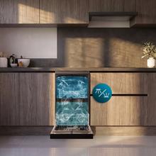 Bolero Aguazero 4560 Dark Connected Lavavajillas dark inox de 45cm, 11 cubiertos, clase C, motor Inverter Plus Duo, Panel Touch, 6 programas, WIFI, O2Dry, Dual Zone Wash, Super Dry, Save+, AutoClean, Delay Start, con bandeja para cubiertos, filtro ABT y ChildLock
