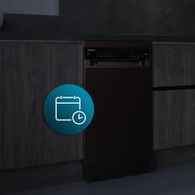 Bolero Aguazero 4560 Dark Connected Lavavajillas dark inox de 45cm, 11 cubiertos, clase C, motor Inverter Plus Duo, Panel Touch, 6 programas, WIFI, O2Dry, Dual Zone Wash, Super Dry, Save+, AutoClean, Delay Start, con bandeja para cubiertos, filtro ABT y ChildLock