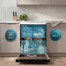 Bolero Aguazero 6205 Lavavajillas blanco de 60CM, 13 cubiertos, clase D, Inverter Plus Duo, Panel Touch, 6 programas, Extra Hygiene, Super Dry, Save+, Half Load, Silent Wash, AutoClean, Extra Rapid, Delay Start, filtro ABT y ChildLock