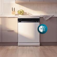 Bolero Aguazero 6205 Lavavajillas blanco de 60CM, 13 cubiertos, clase D, Inverter Plus Duo, Panel Touch, 6 programas, Extra Hygiene, Super Dry, Save+, Half Load, Silent Wash, AutoClean, Extra Rapid, Delay Start, filtro ABT y ChildLock