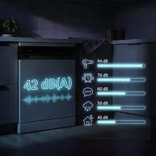 Bolero Aguazero 6205 Lavavajillas blanco de 60CM, 13 cubiertos, clase D, Inverter Plus Duo, Panel Touch, 6 programas, Extra Hygiene, Super Dry, Save+, Half Load, Silent Wash, AutoClean, Extra Rapid, Delay Start, filtro ABT y ChildLock