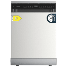 Bolero Aguazero 6205 Inox Lavavajillas inox de 60CM, 13 cubiertos, clase D, Inverter Plus Duo, Panel Touch, 6 programas, Extra Hygiene, Super Dry, Save+, Half Load, Silent Wash, AutoClean, Extra Rapid, Delay Start, filtro ABT y ChildLock