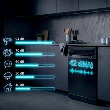 Bolero Aguazero 6205 Dark Lavavajillas dark inox de 60CM, 13 cubiertos, clase D, Inverter Plus Duo, Panel Touch, 6 programas, Extra Hygiene, Super Dry, Save+, Half Load, Silent Wash, AutoClean, Extra Rapid, Delay Start, filtro ABT y ChildLock
