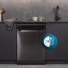 Bolero Aguazero 6205 Dark Lavavajillas dark inox de 60CM, 13 cubiertos, clase D, Inverter Plus Duo, Panel Touch, 6 programas, Extra Hygiene, Super Dry, Save+, Half Load, Silent Wash, AutoClean, Extra Rapid, Delay Start, filtro ABT y ChildLock