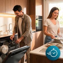 Bolero Aguazero 6205 Dark Lavavajillas dark inox de 60CM, 13 cubiertos, clase D, Inverter Plus Duo, Panel Touch, 6 programas, Extra Hygiene, Super Dry, Save+, Half Load, Silent Wash, AutoClean, Extra Rapid, Delay Start, filtro ABT y ChildLock