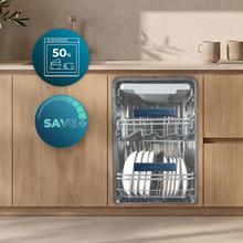 Bolero Aguazero 4270 Full-BI Lavavajillas integrable de 45cm, 11 cubiertos, clase D, motor Inverter Plus Duo, 6 programas, Panel Touch, FloorView Light, Super Dry, Half Load, Save+, AutoClean, Delay Start y bandeja superior para cubiertos