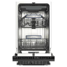 Bolero Aguazero 4570 Full-BI Connected Lave-vaisselle encastrable de 45 cm, avec capacité pour 11 couverts, classe C, moteur Inverter Plus Duo, 7 programmes, SlidePrecision Pro 90, panneau tactile, connectivité Wi-Fi, Smart Wash, séchage auto open O2Dry et Super Dry, FloorView Light, Save+, Half Load, AutoClean, Dual Zone Wash, Delay Start, panier supérieur réglable et panier supérieur pour couverts.