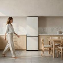 Bolero CoolMarket Combi 322i White D Cecotec - Frigorífico combi con acabado blanco Premium, 322L, Ancho 59,5cm, Alto 185,5cm, Tecnología Total NoFrost, Multi Airflow, HumidityFlex HUB y Puerta Reversible - Iluminación LED, Display Interior y Clase D.