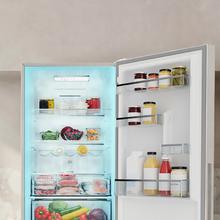 Bolero CoolMarket Combi 322i White D Cecotec - Frigorífico combi con acabado blanco Premium, 322L, Ancho 59,5cm, Alto 185,5cm, Tecnología Total NoFrost, Multi Airflow, HumidityFlex HUB y Puerta Reversible - Iluminación LED, Display Interior y Clase D.