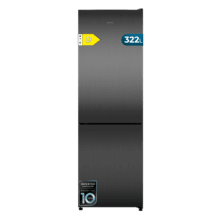Bolero CoolMarket Combi 322i Dark D - Frigorífico Combi con acabado metalizado Inox Oscuro, 322L, Ancho 59,5cm, Alto 185,5cm, Tecnología Total NoFrost, Multi Airflow, HumidityFlex HUB y Puerta Reversible - Iluminación LED, Display Interior y Clase D.