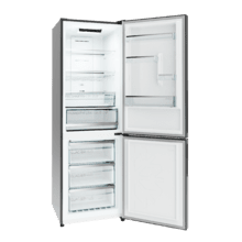 Bolero CoolMarket Combi 322i Dark D - Frigorífico Combi con acabado metalizado Inox Oscuro, 322L, Ancho 59,5cm, Alto 185,5cm, Tecnología Total NoFrost, Multi Airflow, HumidityFlex HUB y Puerta Reversible - Iluminación LED, Display Interior y Clase D.