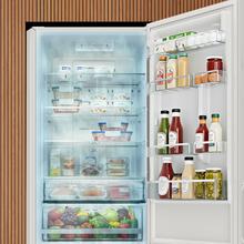 Bolero CoolMarket Combi 356i White D Cecotec - Frigorífico combi blanco, 356L, Ancho 59,5cm, Alto 200cm, Total NoFrost, Multi Airflow, Fast Freezing, FreshnessFlex HUB, HumidityFlex HUB y Puerta Reversible - Iluminación LED y Display Interior