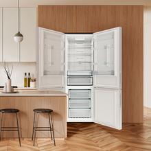 Bolero CoolMarket Combi 356i White D Cecotec - Frigorífico combi blanco, 356L, Ancho 59,5cm, Alto 200cm, Total NoFrost, Multi Airflow, Fast Freezing, FreshnessFlex HUB, HumidityFlex HUB y Puerta Reversible - Iluminación LED y Display Interior