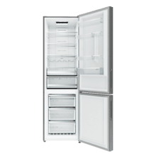 Bolero CoolMarket Combi 356i Inox D - Frigorífico Combi Acero Inoxidable, 356L, Ancho 59,5cm, Alto 200cm, Total NoFrost, Multi Airflow, Fast Freezing, FreshnessFlex HUB, HumidityFlex HUB y Puerta Reversible - Iluminación LED y Display Interior