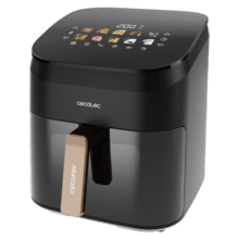 Cecofry&Grill Smokin' 6500 Plus Friteuse à air avec double résistance et fumoir pour un grillage parfait de la viande, capacité de 6,5 litres et puissance de 2200 W pour des plats sains.