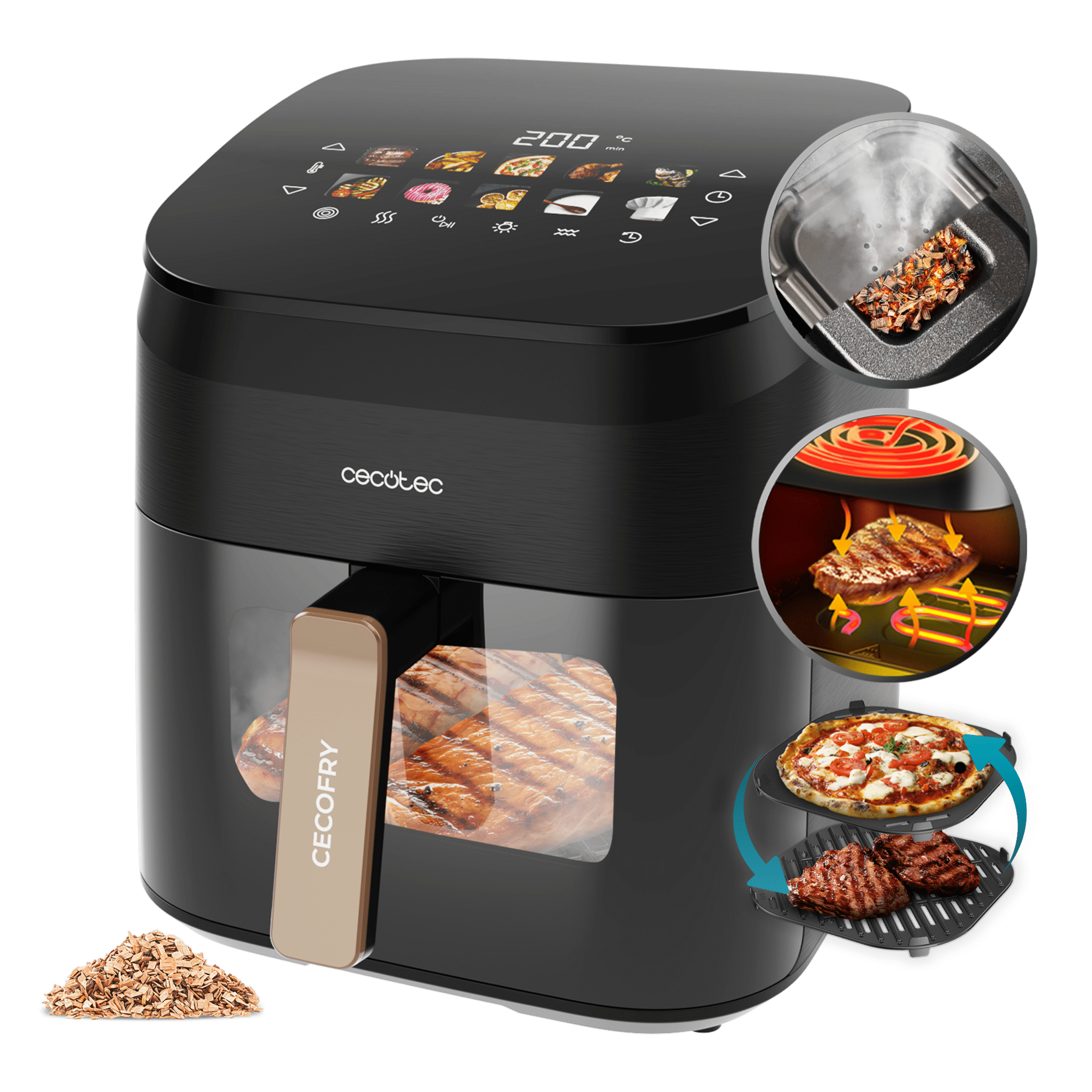 Cecofry Bombastik 6000 Freidora de aire airfryer 6 L / Freidora