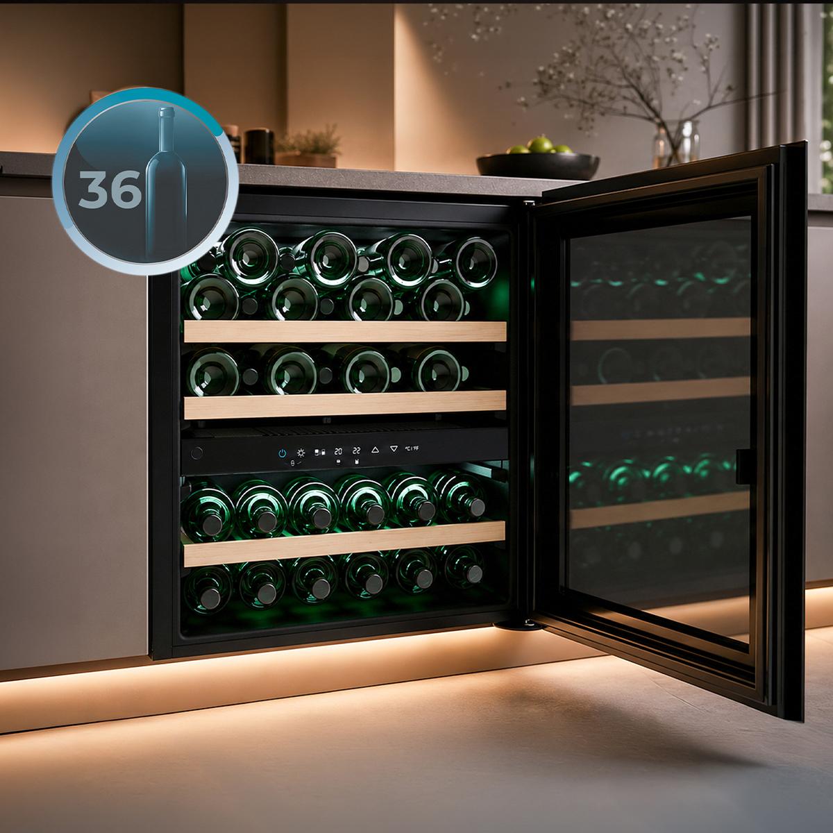 Bolero GrandSommelier Duo 36000 Touch Matt Black Compressor