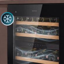 Bolero GrandSommelier Duo 36000 Touch Matt Black Compressor Vollständig integrierter Weinkühlschrank mit mattschwarzem Glas, Sensorgesteuerte Touch-Öffnung, Doppelte Temperaturzone 5ºC bis 22ºC, Fassungsvermögen 36 Flaschen, Abmessungen 60x60cm, LED-Innenbeleuchtung, Integrierter Kompressor, LED-Innenanzeige, Geräuschloser Betrieb, 3 Holzeinlegeböden