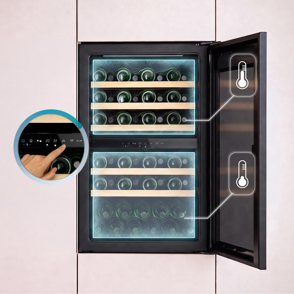 Bolero GrandSommelier Duo 57000 Touch Matt Black Compressor