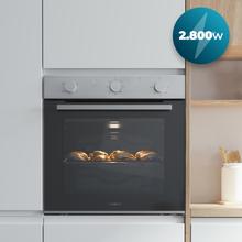 Bolero Hexa C126001 Line Time A Horno Integrable Convencional C126001 Line Time A de 77L de capacidad, 5 funciones, Convencional, Steam Assist, Steam EasyClean, Clase A, 2800W.