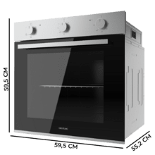 Bolero Hexa C126001 Line Time A Horno Integrable Convencional C126001 Line Time A de 77L de capacidad, 5 funciones, Convencional, Steam Assist, Steam EasyClean, Clase A, 2800W.