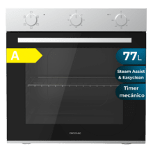 Bolero Hexa C126001 Line Time A Horno Integrable Convencional C126001 Line Time A de 77L de capacidad, 5 funciones, Convencional, Steam Assist, Steam EasyClean, Clase A, 2800W.