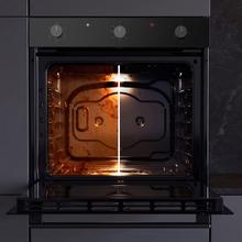 Bolero Hexa C126001 Glass Black Time A C126001 Glass Horno Integrable Convencional Black Time A de 77L de capacidad, 5 funciones, Convencional, Steam Assist, Steam EasyClean, Clase A, 2800W.