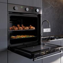 Bolero Hexa C126001 Glass Black Time A C126001 Glass Horno Integrable Convencional Black Time A de 77L de capacidad, 5 funciones, Convencional, Steam Assist, Steam EasyClean, Clase A, 2800W.