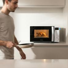 Proclean 5105 white Microondas Digital con Grill de 20 litros de capacidad, 5 niveles de potencia, temporizador y tecnología 3D wave.