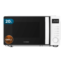 Proclean 5105 white Microondas Digital con Grill de 20 litros de capacidad, 5 niveles de potencia, temporizador y tecnología 3D wave.