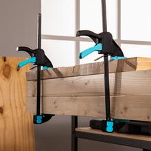 StrongComfort 740 Instant Evolution Set de sargentos de liberación y presión rápida para trabajos de carpintería o sujección o colocación en firme de piezas. 12 piezas. Hasta 70Kg de presión. Incluye pinzas de presión para trabajos de detalle.