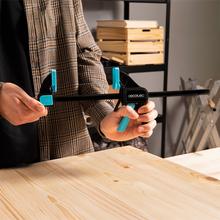 StrongComfort 740 Instant Evolution Set de sargentos de liberación y presión rápida para trabajos de carpintería o sujección o colocación en firme de piezas. 12 piezas. Hasta 70Kg de presión. Incluye pinzas de presión para trabajos de detalle.