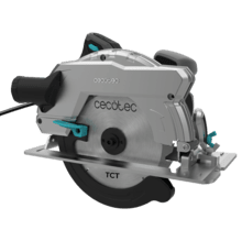 DirectPrecision 1800 Vision TCT Scie circulaire de 1800 W avec une semelle en aluminium indéformable et un câble d'alimentation de 3 mètres. Démarrage progressif et technologie Direct-Gear. Deux disques inclus de 185 mm, (24T et 40T multimatière TCT) et guide parallèle. Coupe à 45°, guide laser. Connexion à l'aspirateur.