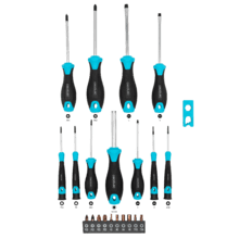 HardGyro 220 Magnetic Set de destornilladores de 22 piezas, con magnetizador, varios destornilladores CRV y puntas S2.