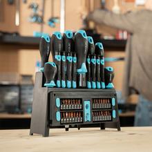 HardGyro 510 Magnetic Set de destornilladores de 51 piezas, con magnetizador, varios destornilladores CRV y puntas S2.