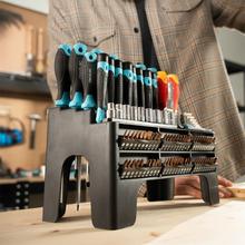 HardGyro 1260 Magnetic Set de destornilladores de 126 piezas, con magnetizador, varios destornilladores CRV y VDE, llaves allen y vasos, y puntas S2.